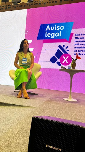 Aissa Xavier em ação de educação e conscientização ambiental